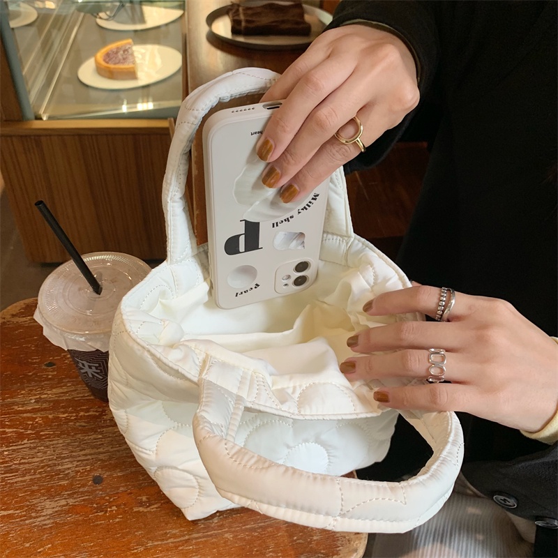 Túi đựng cơm trưa IELGY nhỏ gọn nhồi bông mềm mại xinh xắn cho nữ