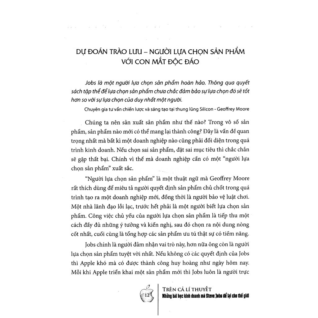 Sách Trên Cả Lí Thuyết - Những Bài Học Kinh Doanh Steve Jobs Để Lại Cho Thế Giới