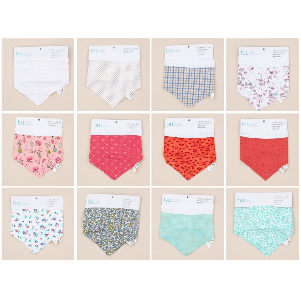 Set yếm cotton BU Baby