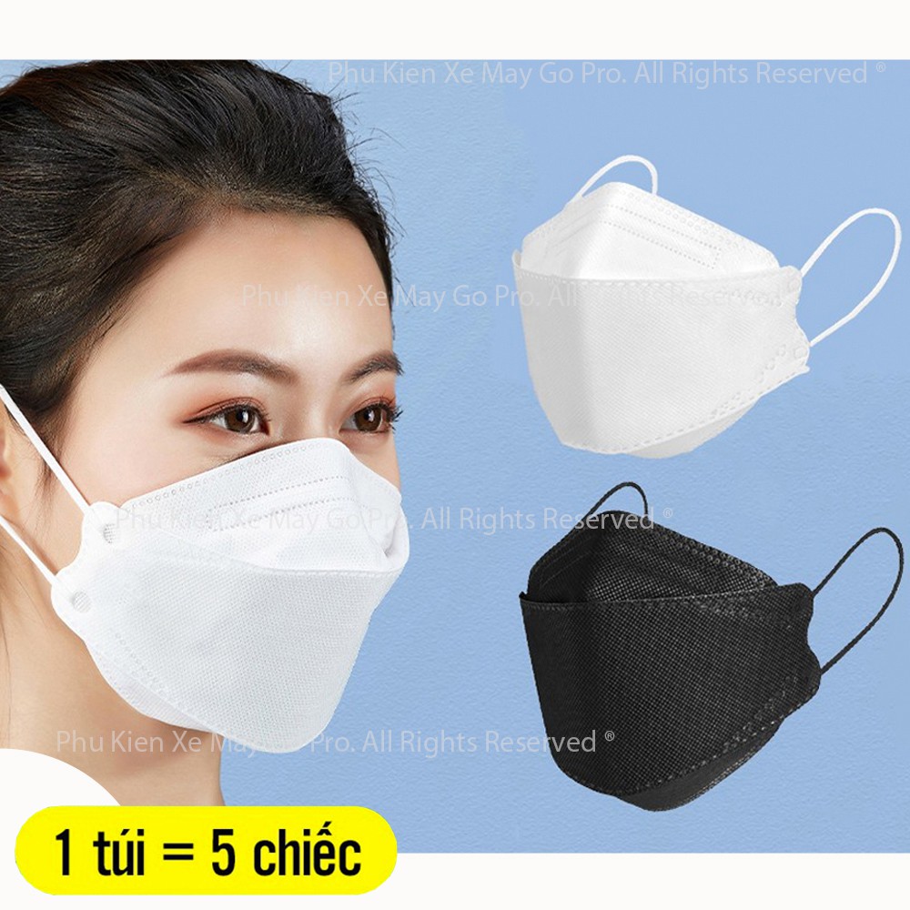 [CHÍNH HÃNG] Túi 05 Khẩu Trang 4D DC Mask Kháng Khuẩn 4 Lớp