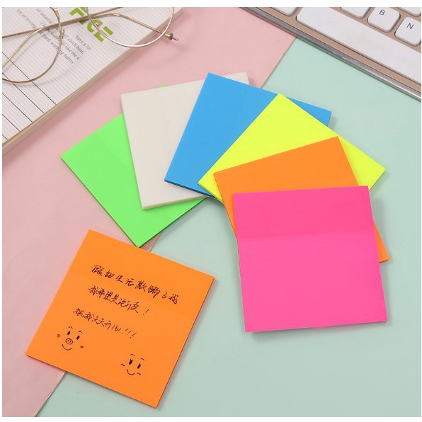 Bộ 50 Tấm Giấy Ghi Chú Trong Suốt Chống Thấm Nước Tiện Dụng