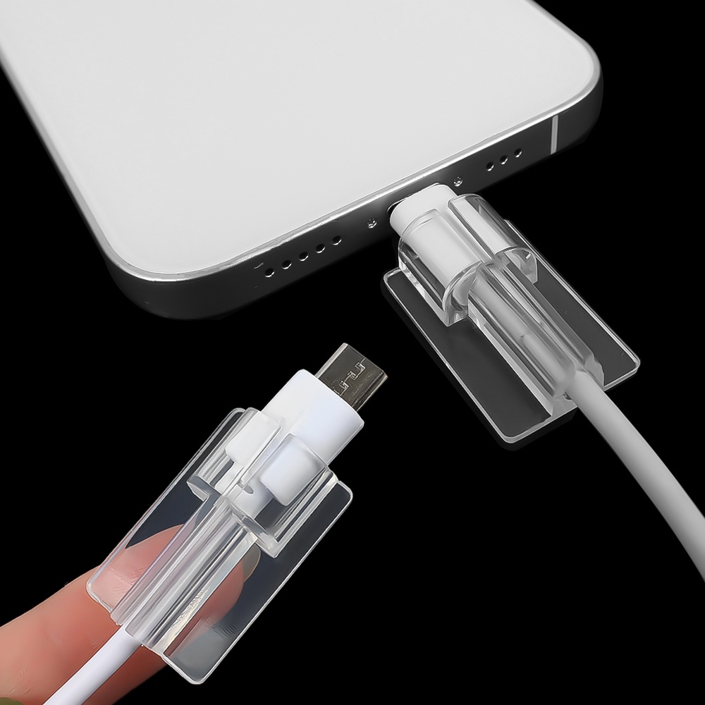 Vỏ Silicon Mềm Trong Suốt Đơn Giản Bảo Vệ Cáp Sạc / Dây Cáp Sạc Cho IOS