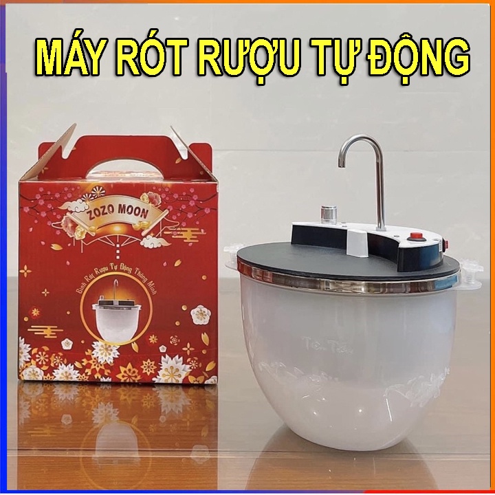 Máy rót rượu tự động MEKAZO COOL ,Bình rót rượu tự động dung tích 1,2l có ướp lạnh, Bảo Hành 3 Tháng