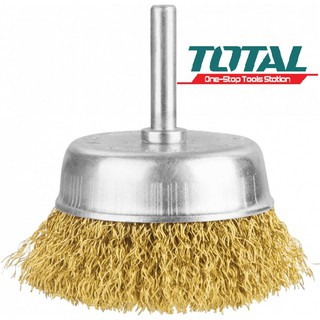 Total Chén cước chổi cước có cán 50mm Wire Cup Brush TAC33021