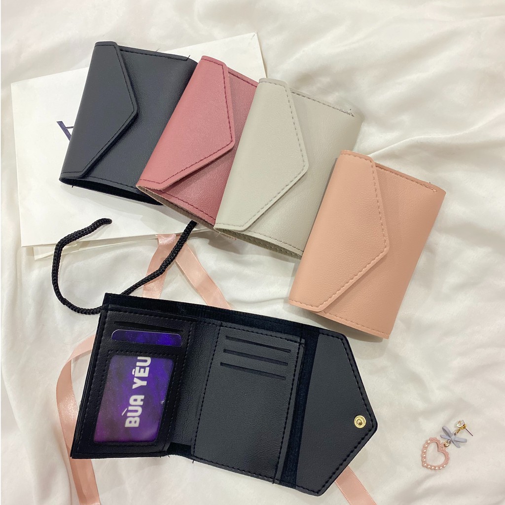 Ví nữ mini cao cấp ngắn cute nhỏ gọn bỏ túi thời trang giá rẻ vn01