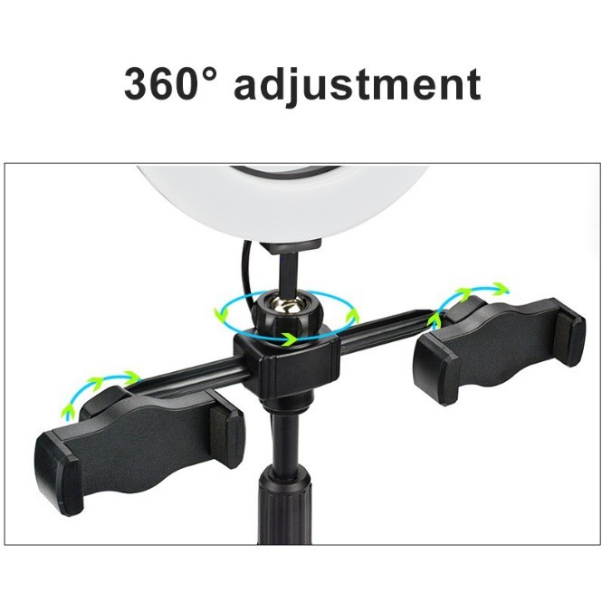 [FREESHIP] Bộ Đèn Livestream 16cm 2 Kẹp Điện Thoại.
