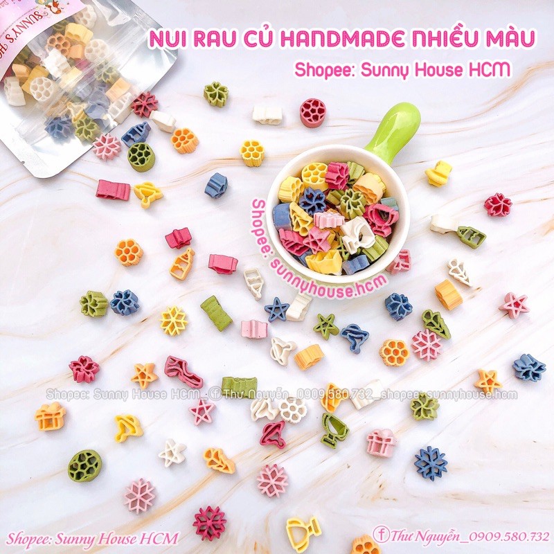 Nui, Mì rau củ handmade cho bé ăn dặm (7m+)