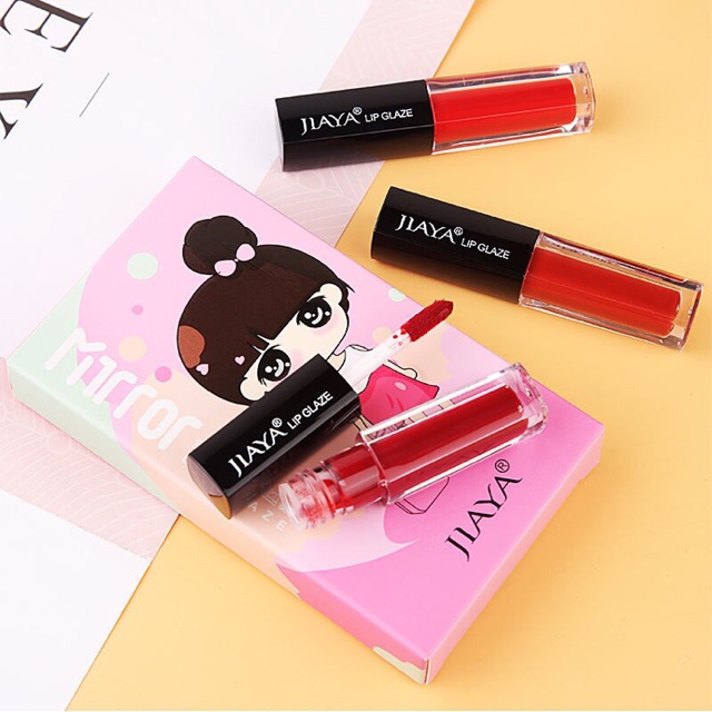 Set 3 thỏi son JIAYA Lip Glaze (set A)