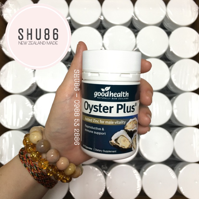 Goodhealth Oyster Plus 60 viên của New Zealand - Tinh chất hàu