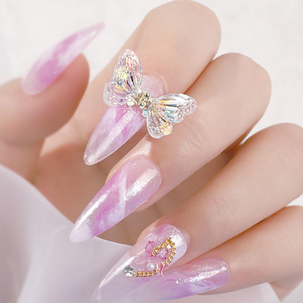 Hình Dán Trang Trí Móng Tay Hình Bướm 3D