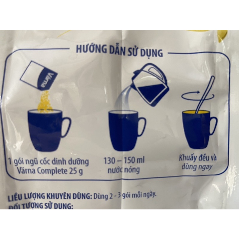 Ngũ cốc dinh dưỡng Värna Complete Túi 500g/20 gói*25g