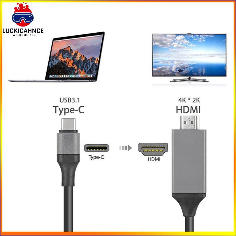 Cáp Chuyển Đổi Usb-C Sang Hdmi Hdtv 4k Cho Samsung Galaxy Note 8 9 S10 + Plus