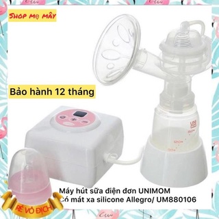 Máy hút sữa điện đơn UNIMOM có matxa silicone Allegro / UM880106
