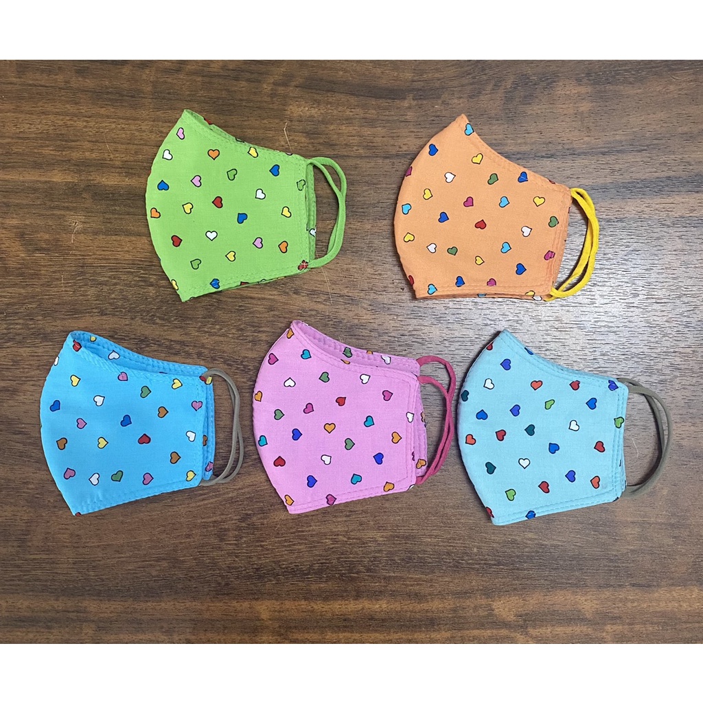 Combo 5 khẩu trang vải ton, 3 lớp 2 mặt giống nhau, ảnh thật , giao màu ngẫu nhiên