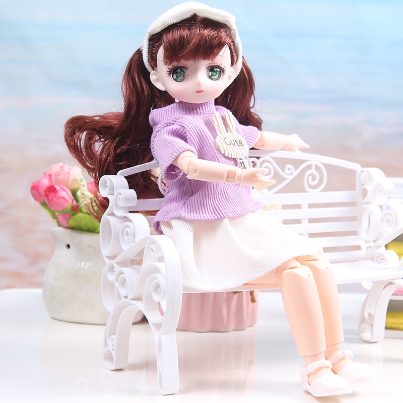 Búp Bê Baboliy Cao 30cm 23 Khớp Mắt 3D Anime Lấp Lánh Dễ Thương