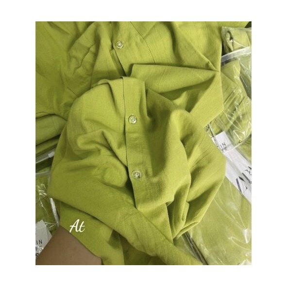 Đầm bigsize, đầm bầu công sở xanh bơ hot trend đuôi tôm