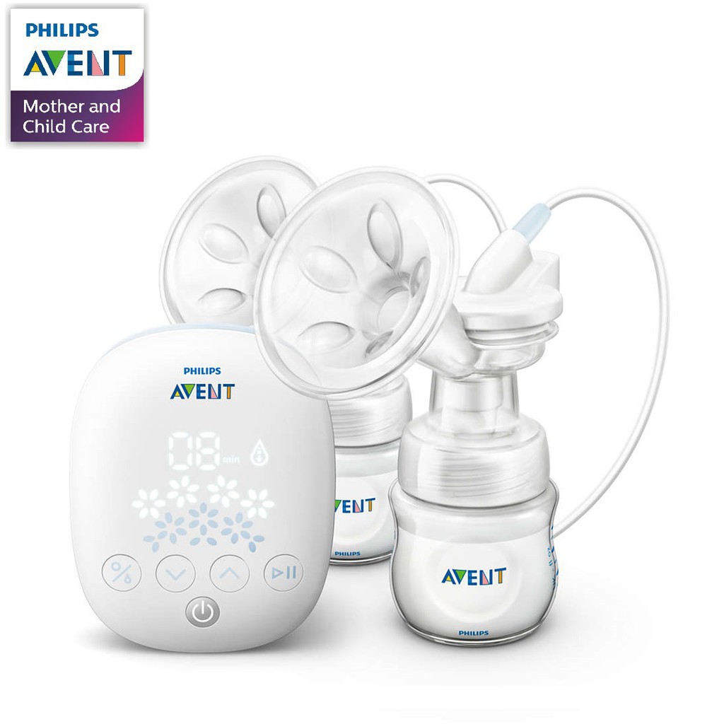 Máy hút sữa đôi Philips Avent hoa tuyết (kèm quà tặng)