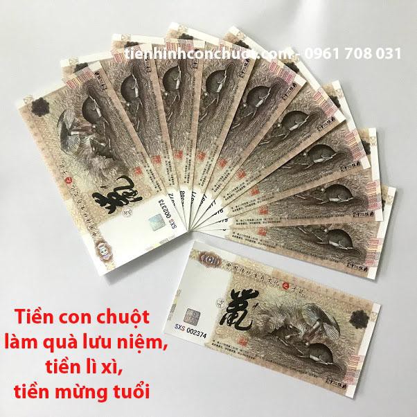 Tờ Tiền Con Chuột Kỉ Niệm Trung Quốc Phát Hành Nhân Dịp Năm Mới 2020 - Quà tặng dịp tết 2020 - TMT COLLECTION - MS223