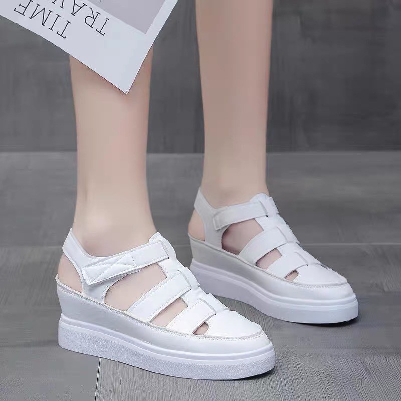 (2 MÀU) Sandal nữ quai dọ đế độn kiểu dáng hè mát mẻ