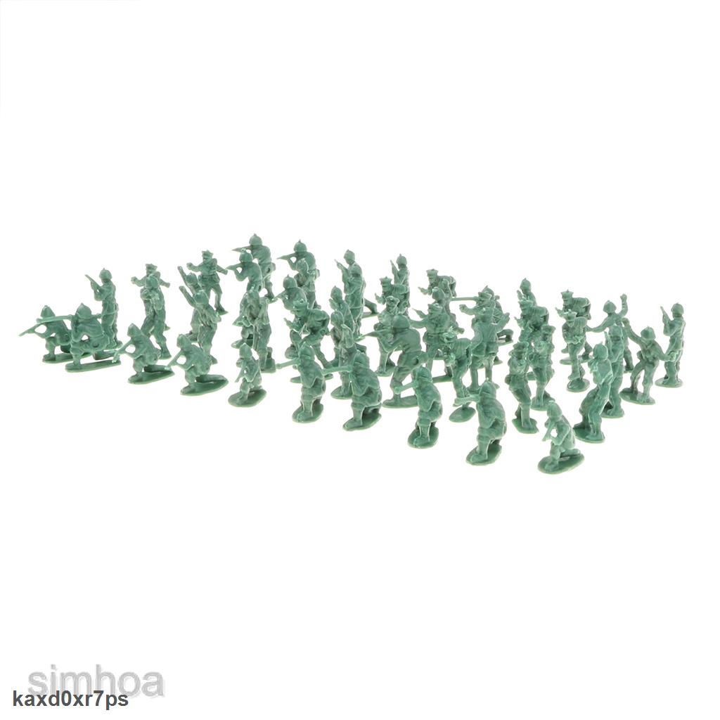 Hàng chính hãng Bộ 100 mô hình lính quân đội 2cm bằng nhựa sống động như thật