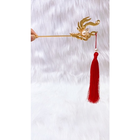 Trâm Cài Tóc Cô Dâu Áo Dài - Vân Mây - Cài Trái