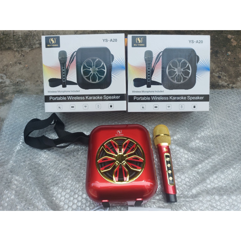 Loa Karaoke YSD A20, bluetooth 5.0, Mic không dây,