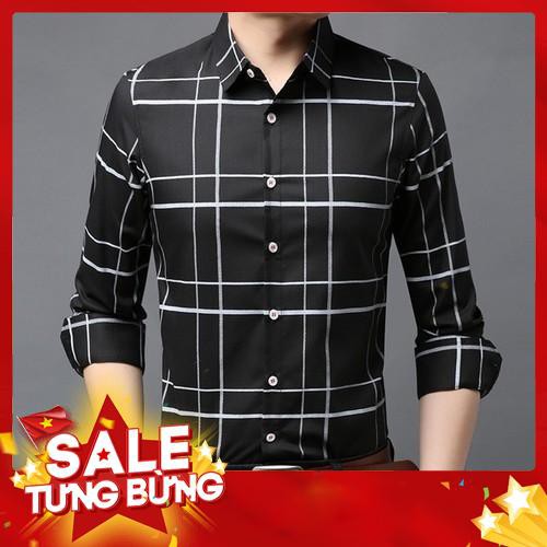 Áo Sơ Mi Nam Dài Tay Form Ôm Body Hàn Quốc Cực Ngầu - Hàng nhập khẩu