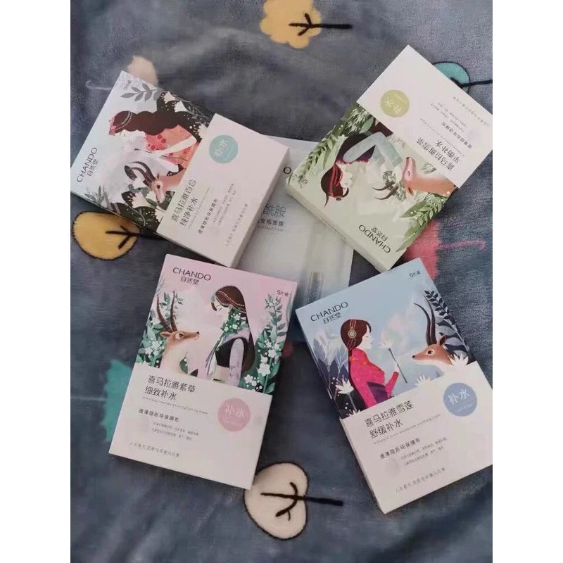 Set 20M, 21M mặt nạ Chando cô gái Hymalaya cấp ẩm, dưỡng da - olivia_512/moc_beauty