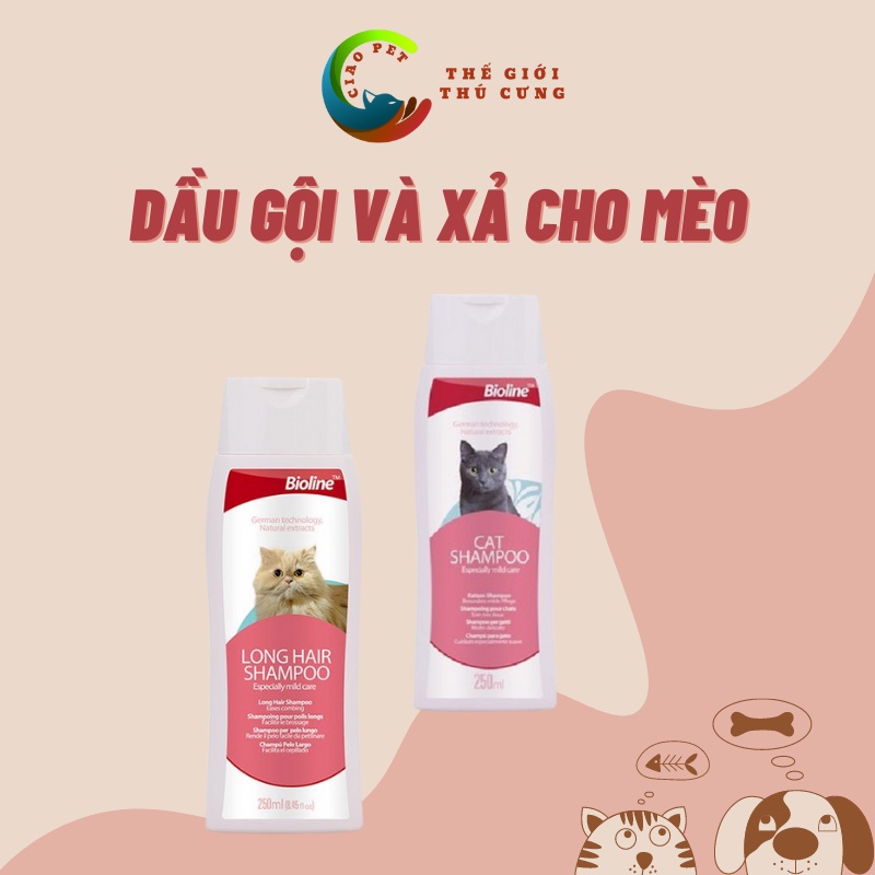 [250ML] Dầu Gội Cho Mèo Lông Ngắn và lông dài BIOLINE