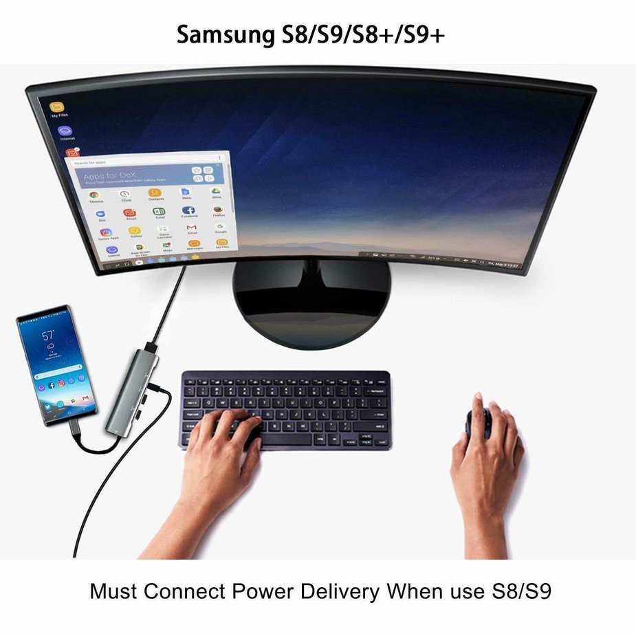 Bộ Chuyển Đổi Usb C Sang Hdmi-Compatible Ad Ter Cho Samsung Dex Station Mhl