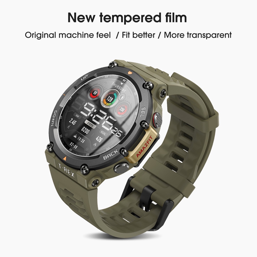 Kính Cường Lực Siêu Mỏng HD Trong Suốt Dạng Cong Cho Amazfit T-Rex 2