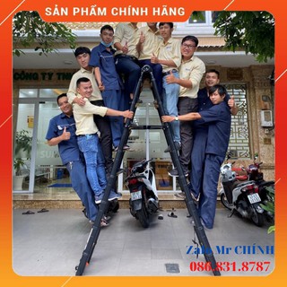 [ GIÁ SẬP SÀN ] Thang nhôm rút đôi chữ A (2.5M+2.5M) - Sơn tĩnh điện [2020]. Tải trọng 300kg [ SẴN HÀNG ] HÓT