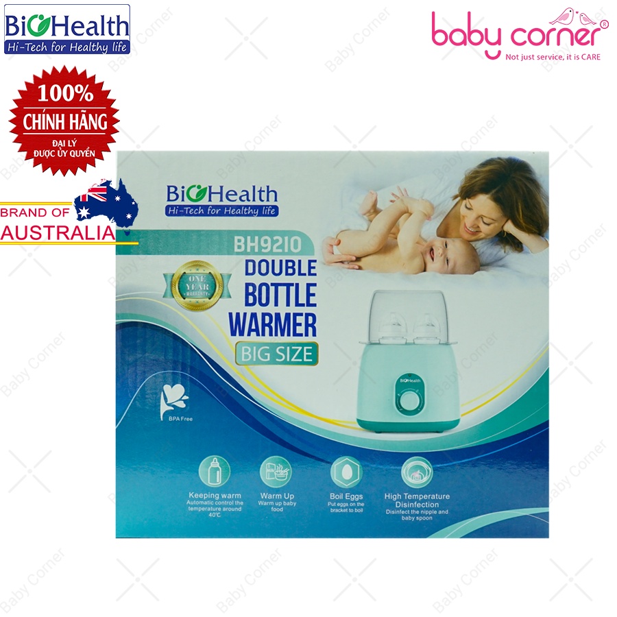 Máy Hâm Sữa Đa Năng Hai Bình BioHealth BH9210