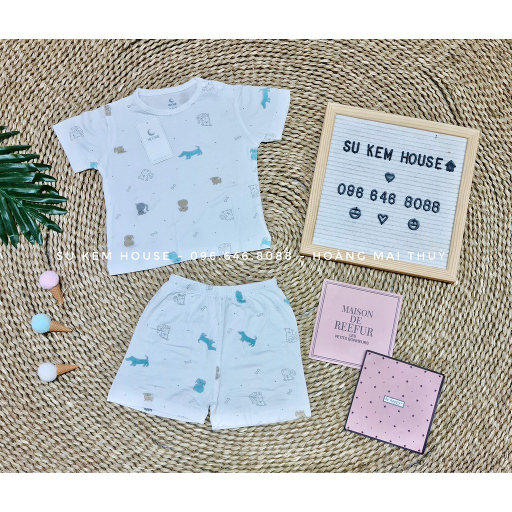 BỘ QUẦN ÁO CỘC TAY CÀI VAI MOON CHO BÉ