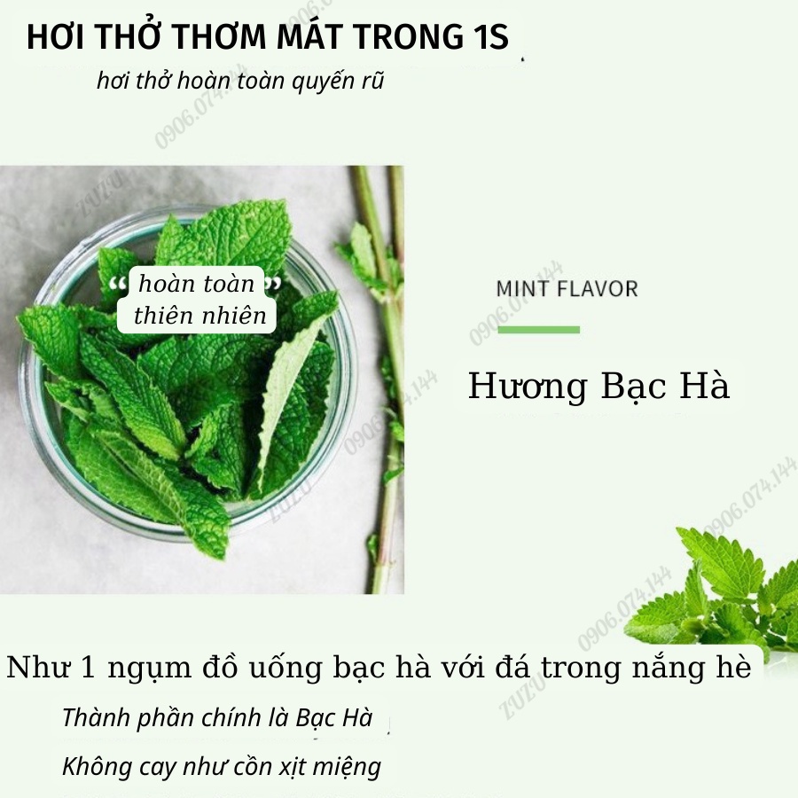 Xịt thơm miệng nhiều mùi hương thơm mát nhỏ gọn bỏ túi GALA HOME