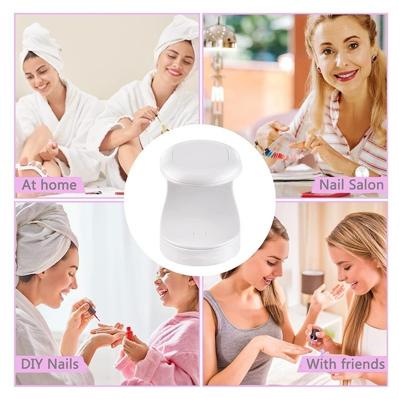 Đèn UV Hong Khô Móng Tay Hình Vỏ Trứng Sạc Cổng USB Tiện Dụng