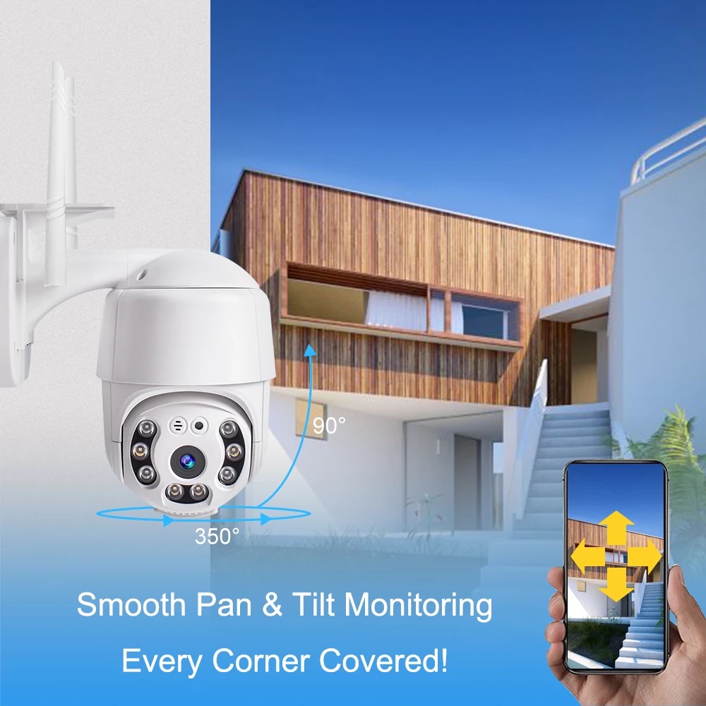 Camera An Ninh V380 P2 / P2 PRO CCTV Kết Nối Wifi Với Điện Thoại 3MP / 5MP