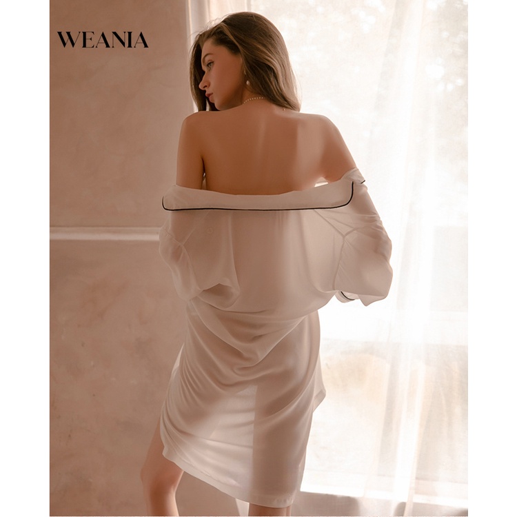 Áo ChoàNg Ngủ Cổ Chữ V KhoéT Sâu GợI CảM Cho Nữ