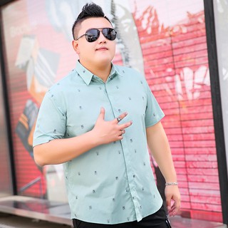 Sơ mi nam big size họa tiết số đếm