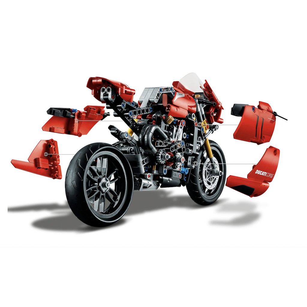 Lego HaHa - Lego Technic - Siêu xe Ducati Panigale V4 R - 42107