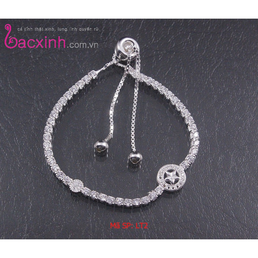 Lắc tay bạc Ý 925 Bạc xinh Huệ Ngân LT2