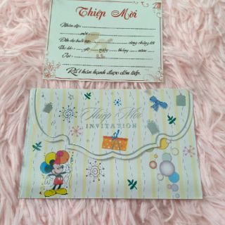 Thiệp mời dễ thương 5cái/xấp (SP000477)