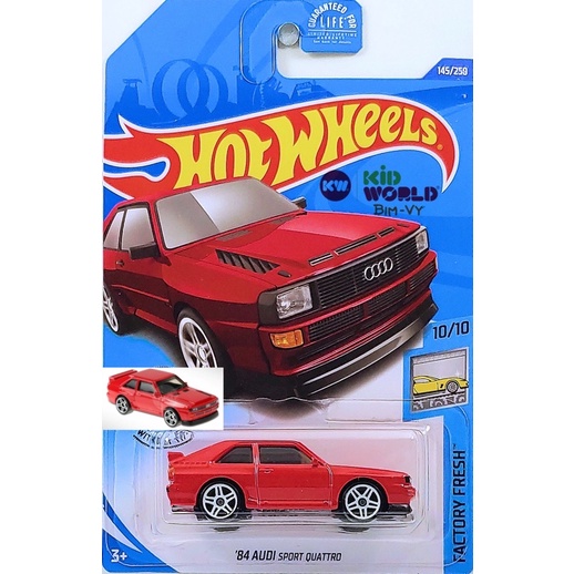 Xe mô hình Hot Wheels basic '84 Audi Sport Quattro GHC03.