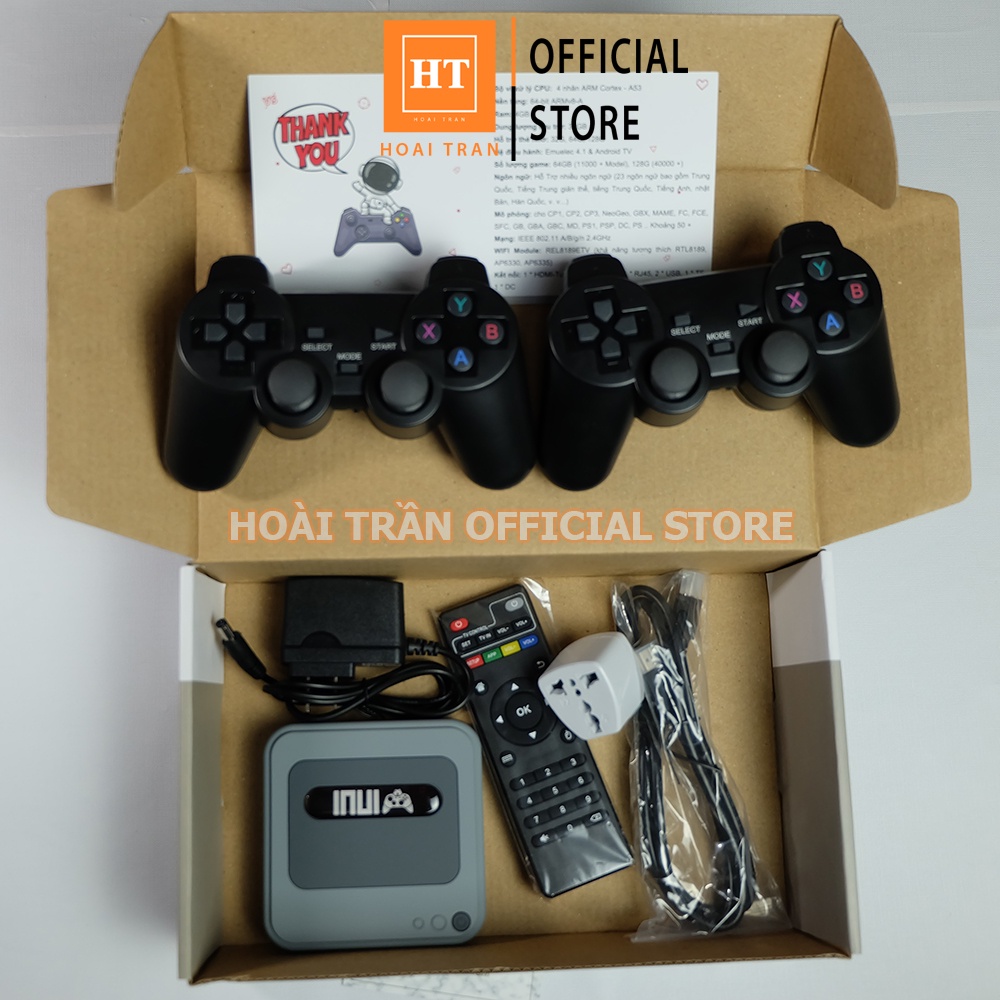Máy chơi game INUI - X1 Pro, Android Box 4K HDMI - Hơn 50+ Hệ Giả Lập PSP/PS1/NEOGEO....