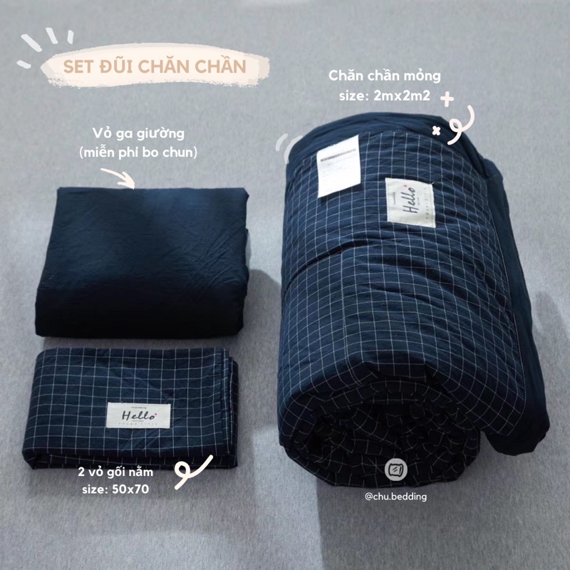 FULL SET 100% COTTON ĐŨI NHẬT CHĂN CHẦN