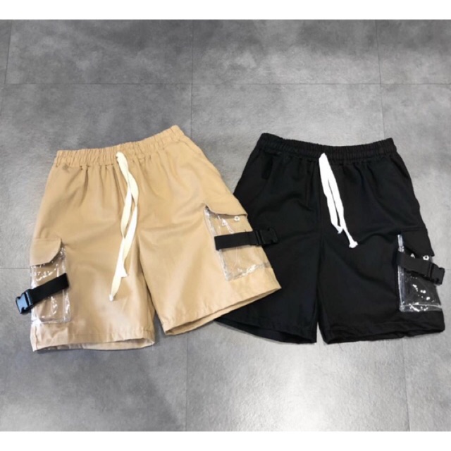 [Ảnh thật] Quần short Kaki Nút Cài Unisex