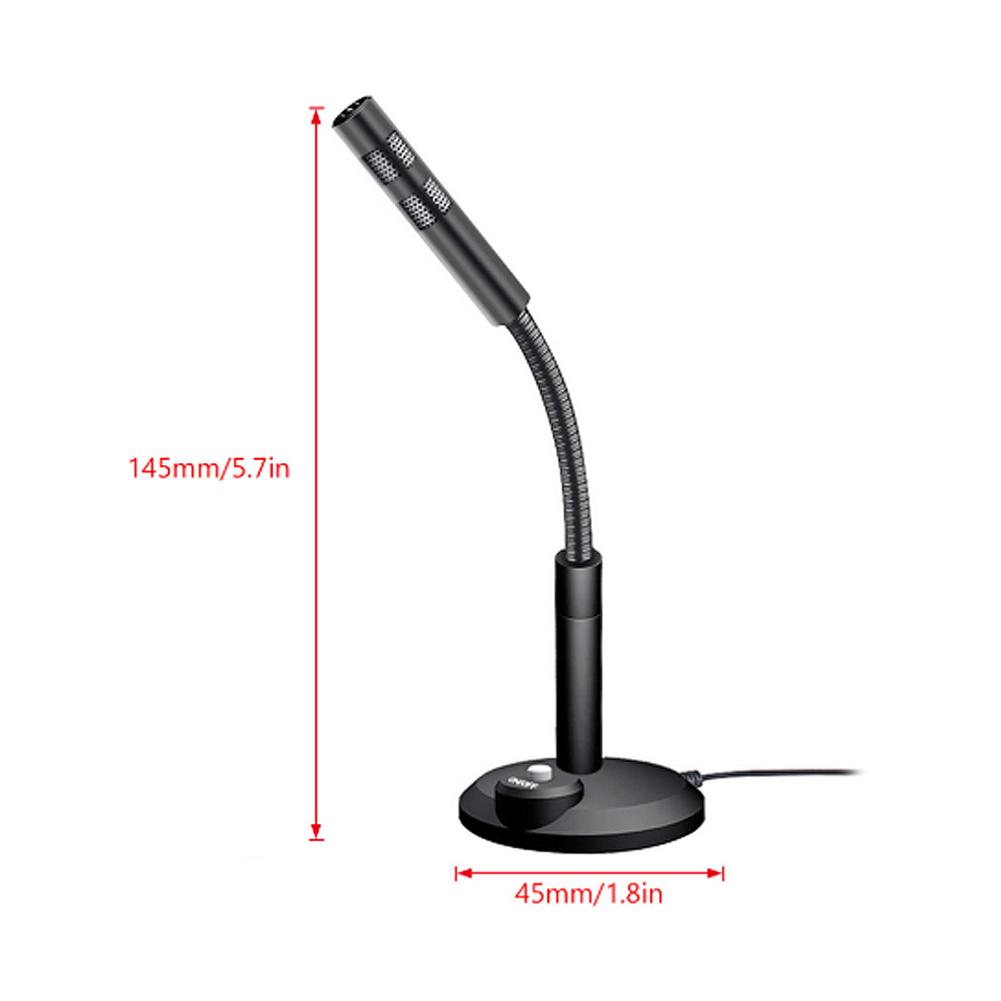 🎉USB Máy tính để bàn Micrô Máy tính xách tay Mini Máy tính xách tay 3,5 mm Micrô Studio nói Microphone cho Pc