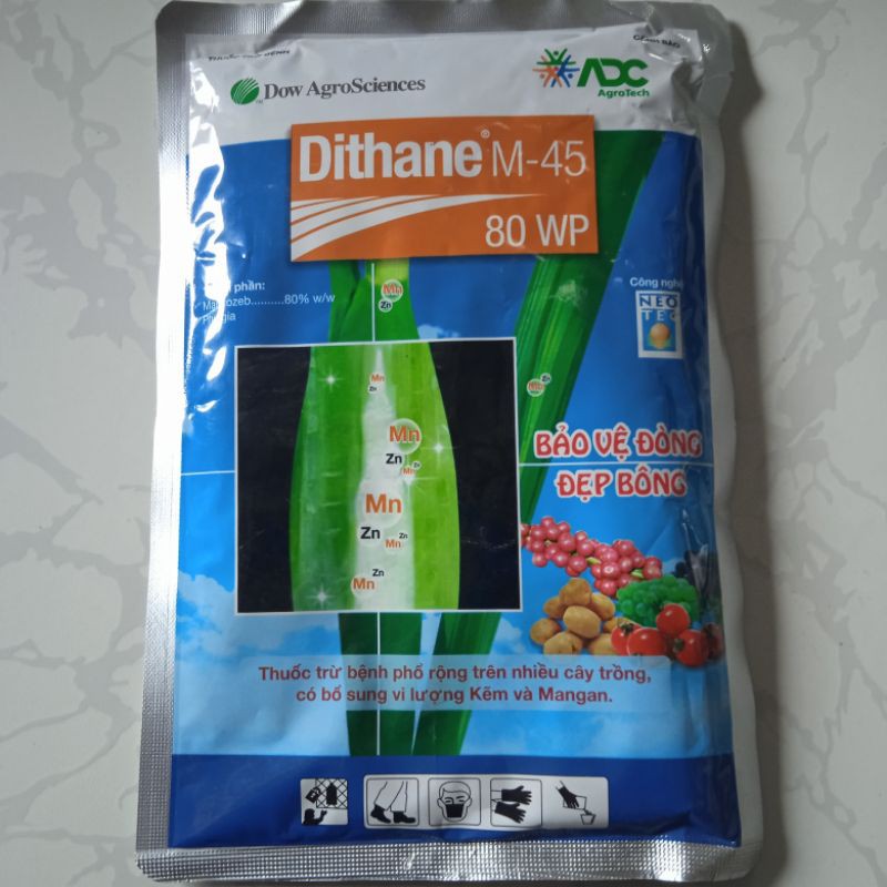 Phòng trừ bệnh Dithane 80 WP Vàng trừ bệnh sương mai, phấn trắng, thối nhũn, gỉ sắt