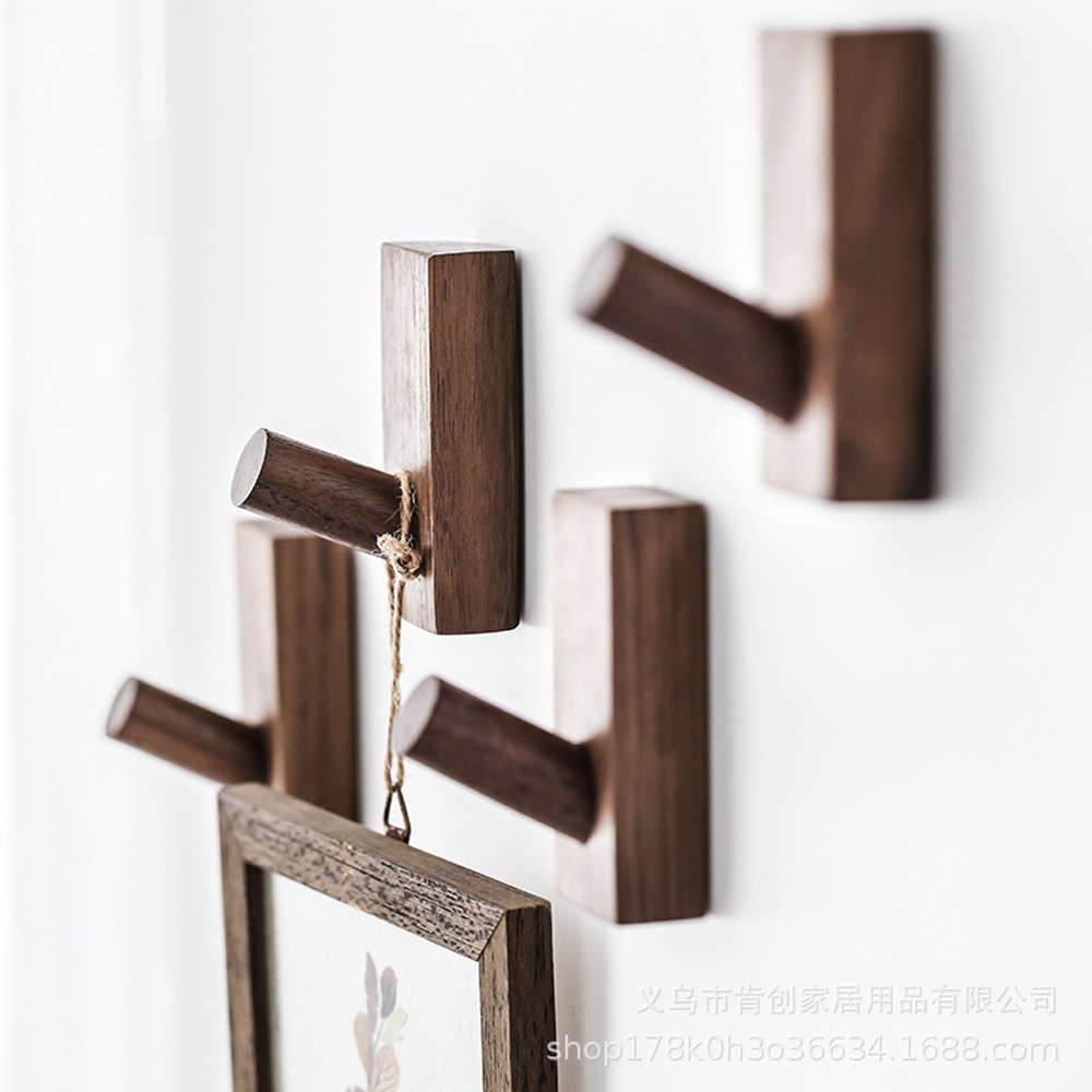 Giá Đỡ Móc Treo Đồ Gắn Tường Phòng Khách / Ngủ / Tắm / Mũ Tự Nhiên Sắp Xếp Gọn Gàng