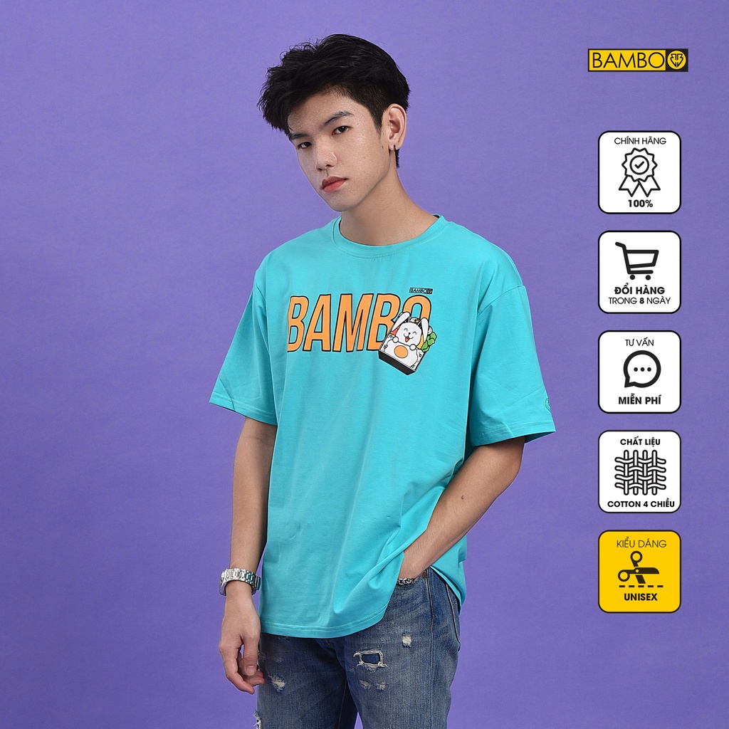 Áo thun Unisex BAMBO Hong Kong Alacat màu xanh